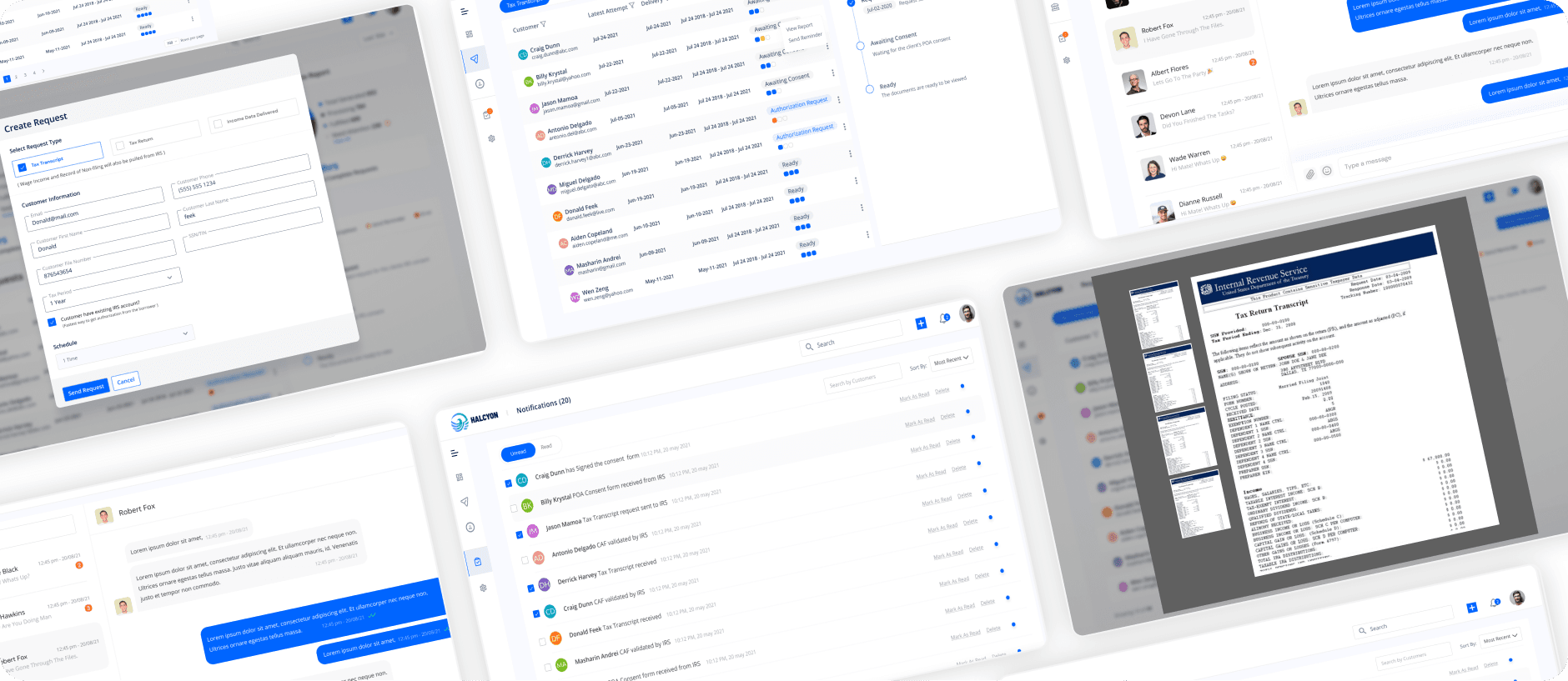 Halcyon Tax Wallet dashboard