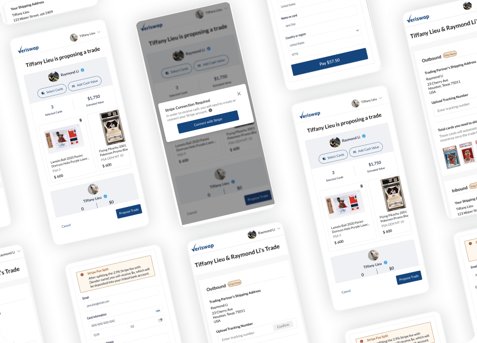 Veriswap sports card trading app